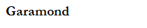 Garamond