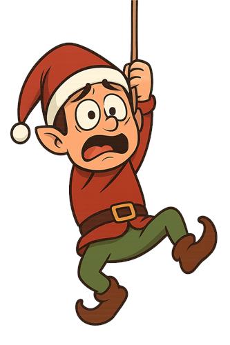 Skrækslagen nisse i nød