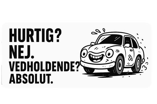 Sjov bilreklame med humor