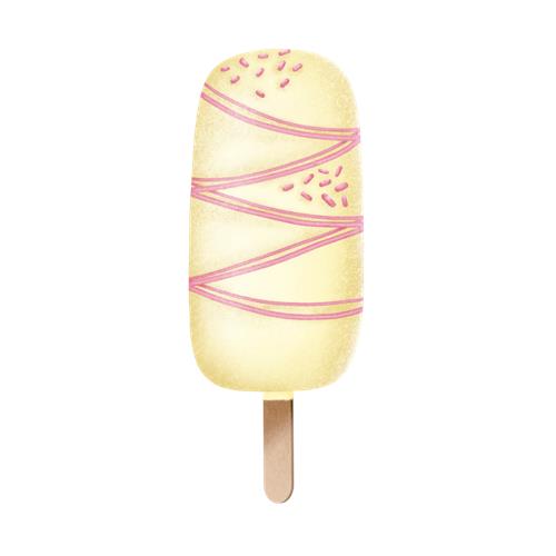 Lækker is med pynt