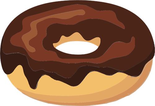 Lækkert chokolade-doughnut